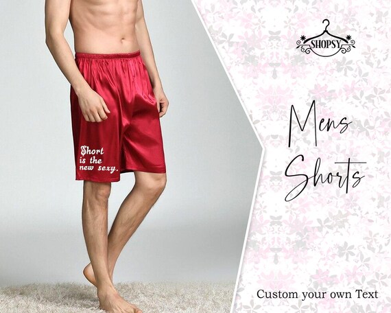 Buy Customized Satin Shorts Personalized Satin Boxer Custom Boxer