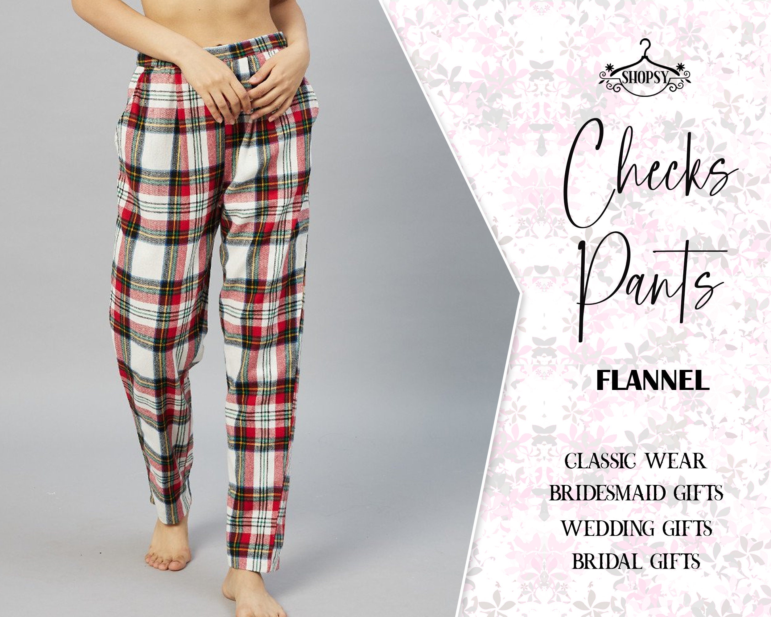 Red Plaid Pajamas Pants -  Canada