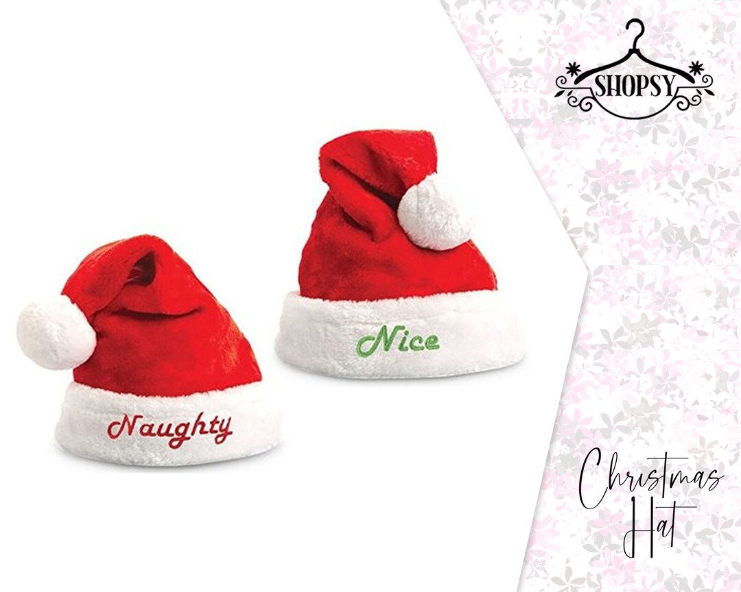 Customized Santa Hat Custom Christmas Hats Personalized Etsy
