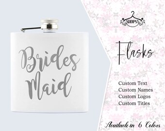 Personalized Women's Flask | Custom Women's Flask | Laser Engraved Flask | Engraved Women's Flask | Bridal Party Gift | Bridesmaid Gifts