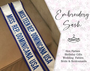 Embroidery Lace Sash Custom Lace Sash Lace Sash Customize Sash Personalized Bridesmaid Sash Custom Bridal Lace Sash Custom Border Sash Gifts