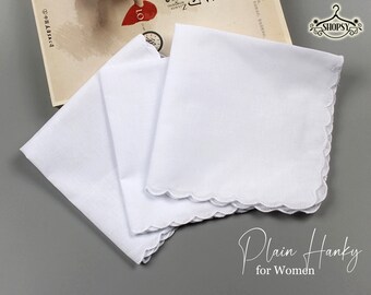 Ein Dutzend Weiße Taschentücher Set Of 12 Taschentuch Damen Taschentuch Hotel Hanky's White Hankies HANDKERCHIEF