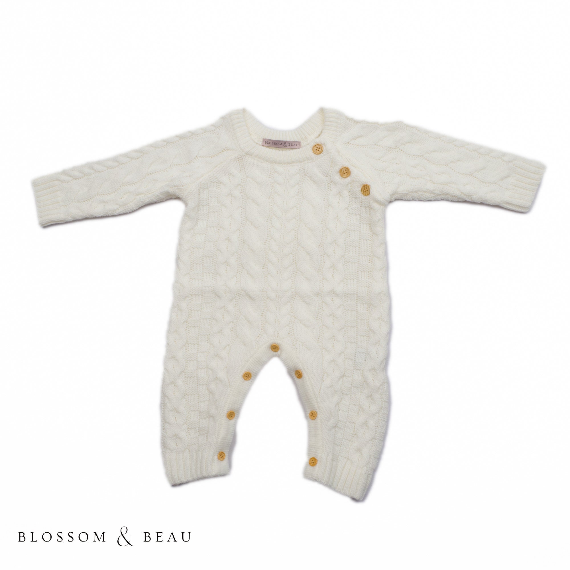 Baby Cable Knitted Romper India