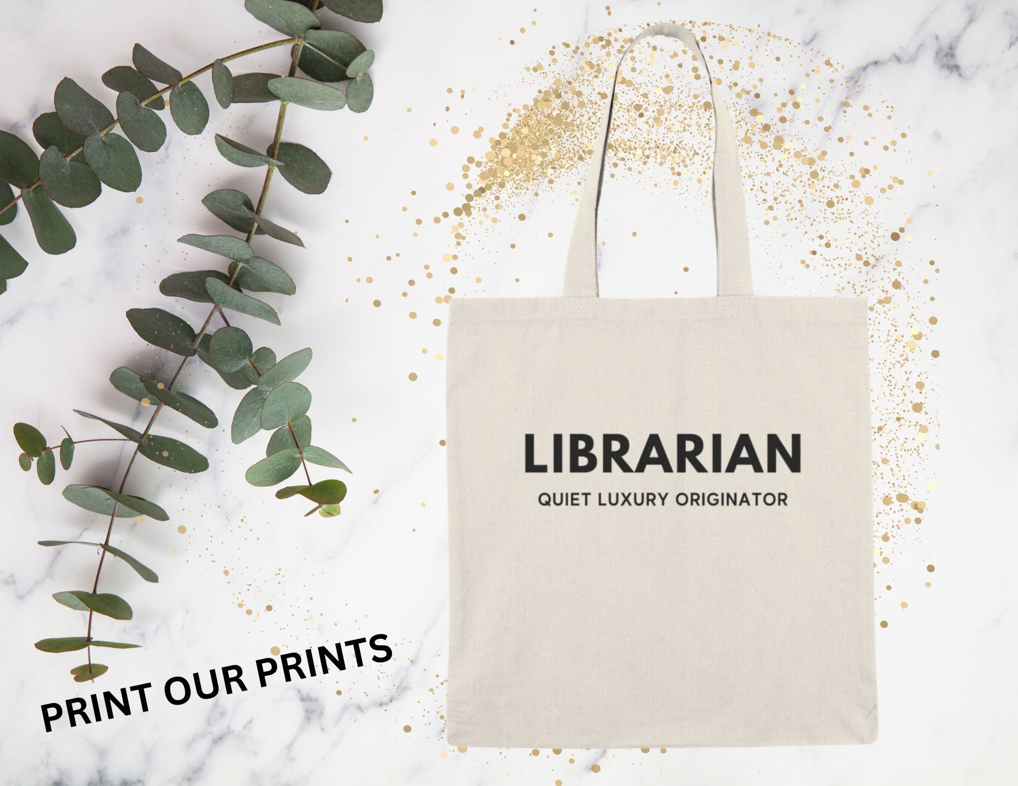 Librarian Tote Bag Quiet Luxury Bag Librarian Tote for Quiet 