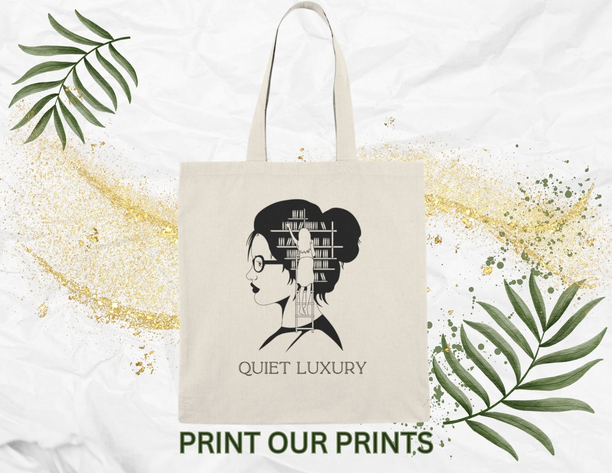 Quiet Luxury Books Tote Bag for Quiet Luxury Book Bag for 