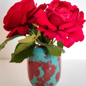 Small glazed stoneware vase