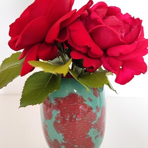 Small glazed stoneware vase