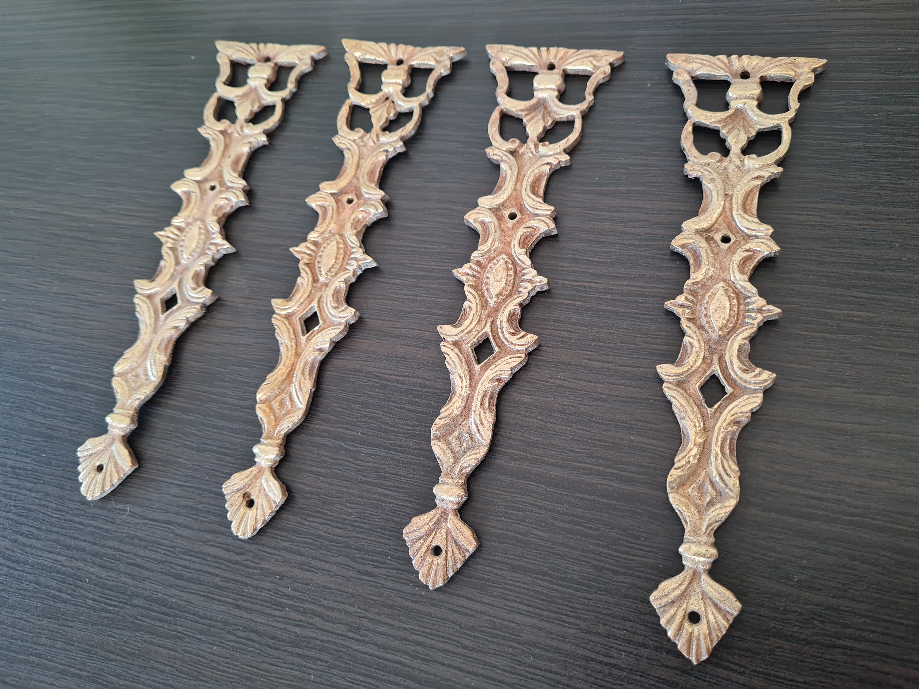 Antique French Empire Gilt Bronze Ornament Pediments Furniture