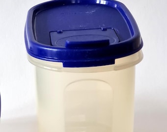 ヴィンテージ タッパーウェア モジュラーメイト クリア ロイヤルブルー