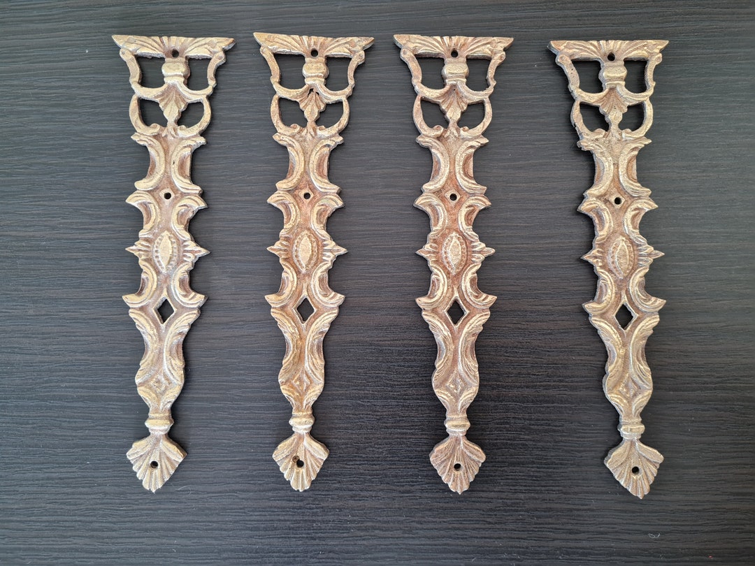 Antique French Empire Gilt Bronze Ornament Pediments Furniture