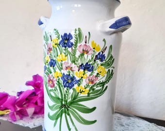 青白いグラデーションの陶器瓶 keizogallery 萩原啓蔵 陶芸作品 / 蒼