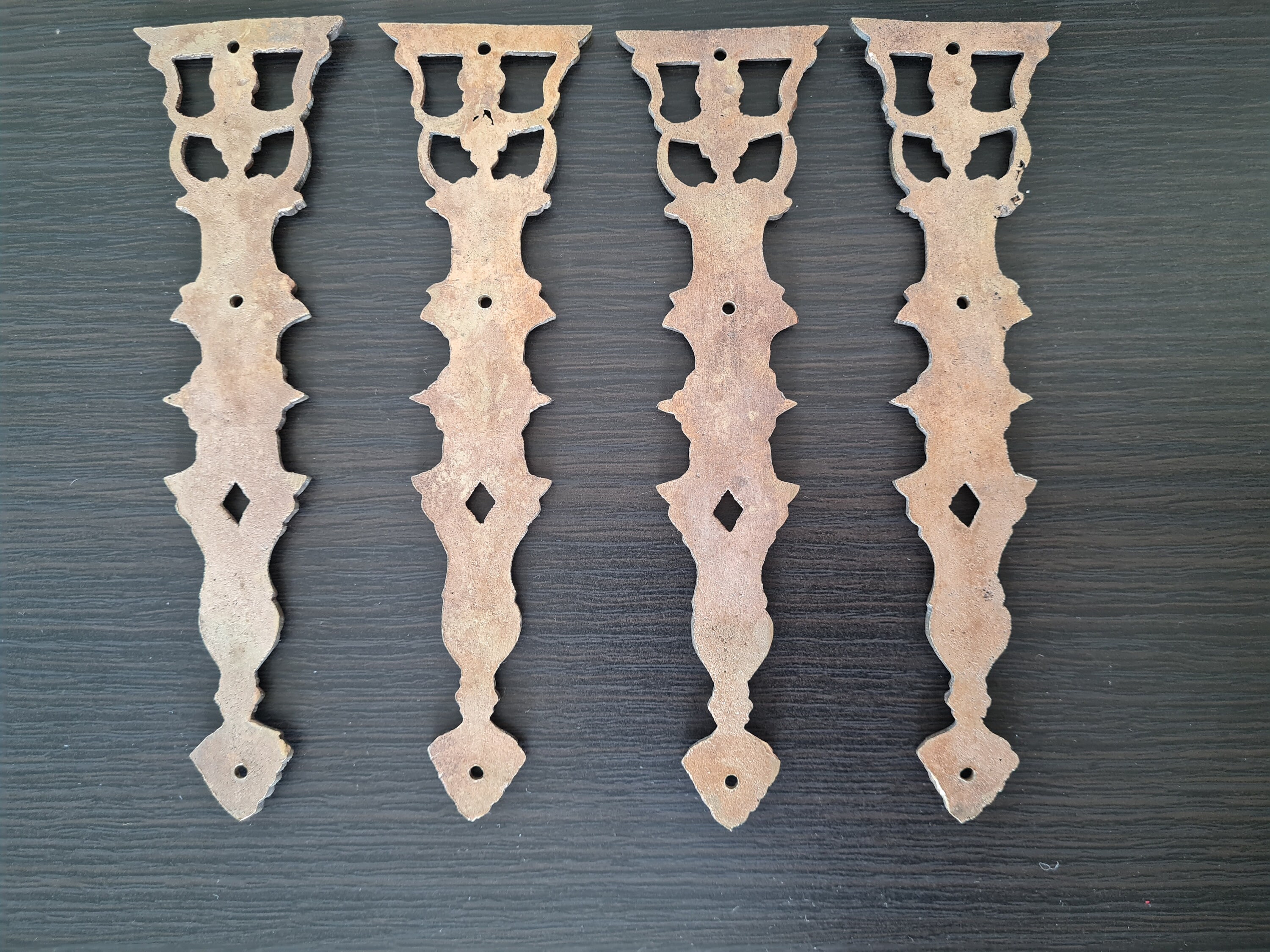 Antique French Empire Gilt Bronze Ornament Pediments Furniture