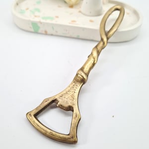 Vintage Brass Rope Knot Bottle Opener 1960s Nautical Bar Tool – Coastal Decor, Seaside Style Gift for Him, Maritime Collectible
