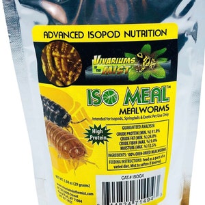 Iso Meal Isopod Food - Isopods / Mealworms / Springtails / Bioactive