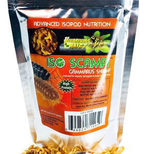 Iso Scampi - Oven Dried Gammarus Shrimp / Isopod Food /  Isopods / Bioactive Bugs