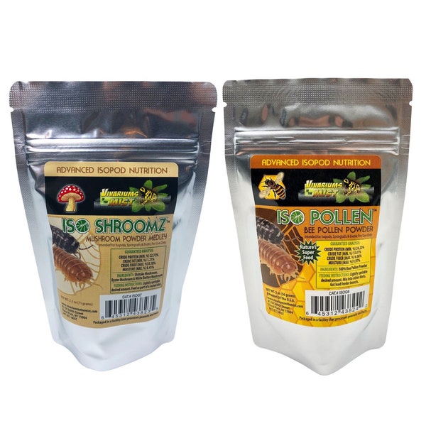 Iso Combo Pack - Shroomz & Pollen Isopod Food