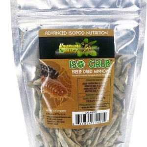 Iso Grub - Freeze Dried Minnows Isopod Food Isopods Bioactive