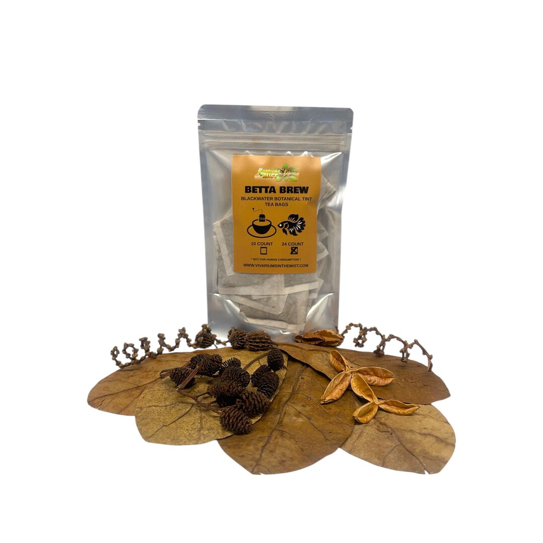 Deluxe Betta Starter Pack - Natural Aquarium Decor / Betta Tint Tea ...