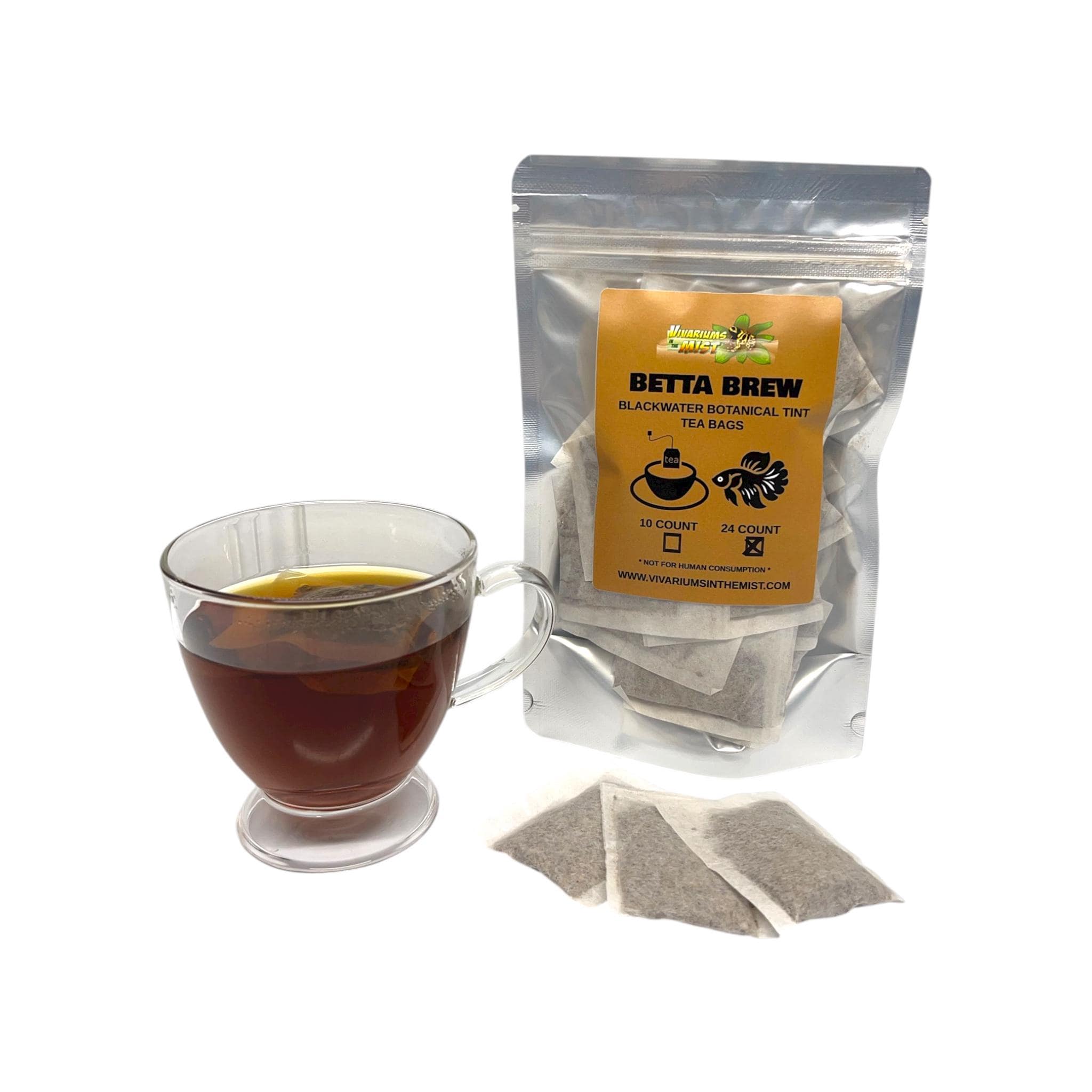 Deluxe Betta Starter Pack - Natural Aquarium Decor / Betta Tint Tea ...