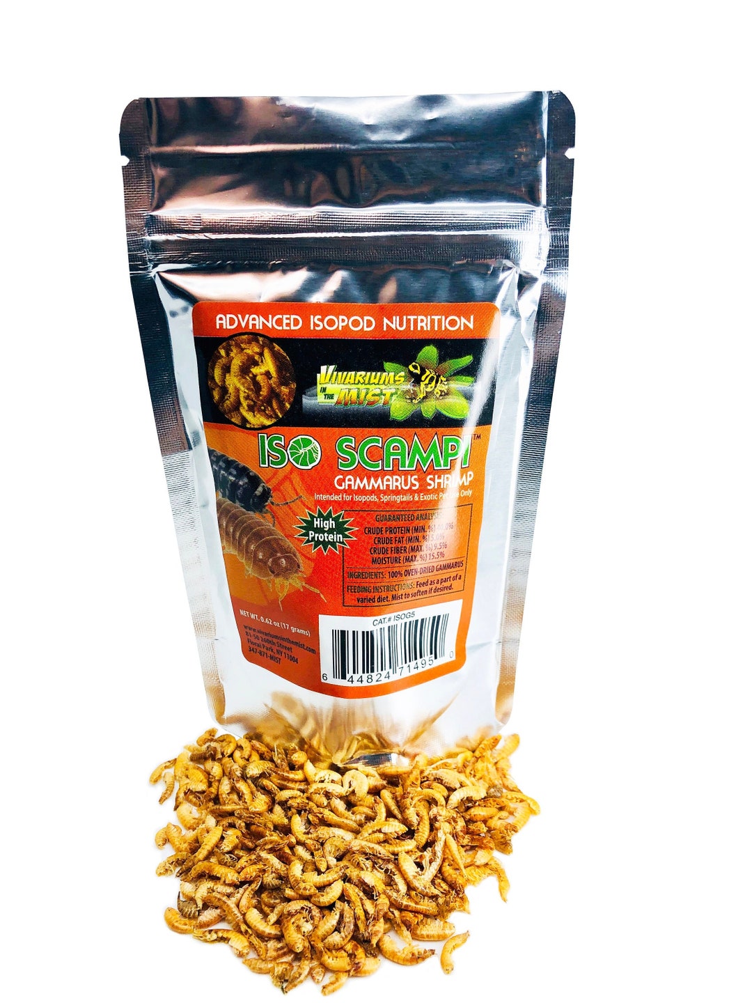 Iso Scampi Oven Dried Gammarus Shrimp Isopod Food Isopods Bioactive Bugs Etsy