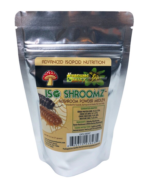 Iso Shroomz Mushroom Powder Medley Isopods Isopod Food 