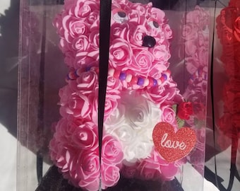 Espuma rosa oso 25 cm personalizado
