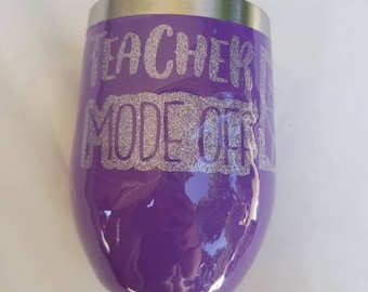 Modo profesor desactivado vaso de vino