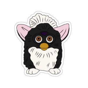 Black Furby Sticker