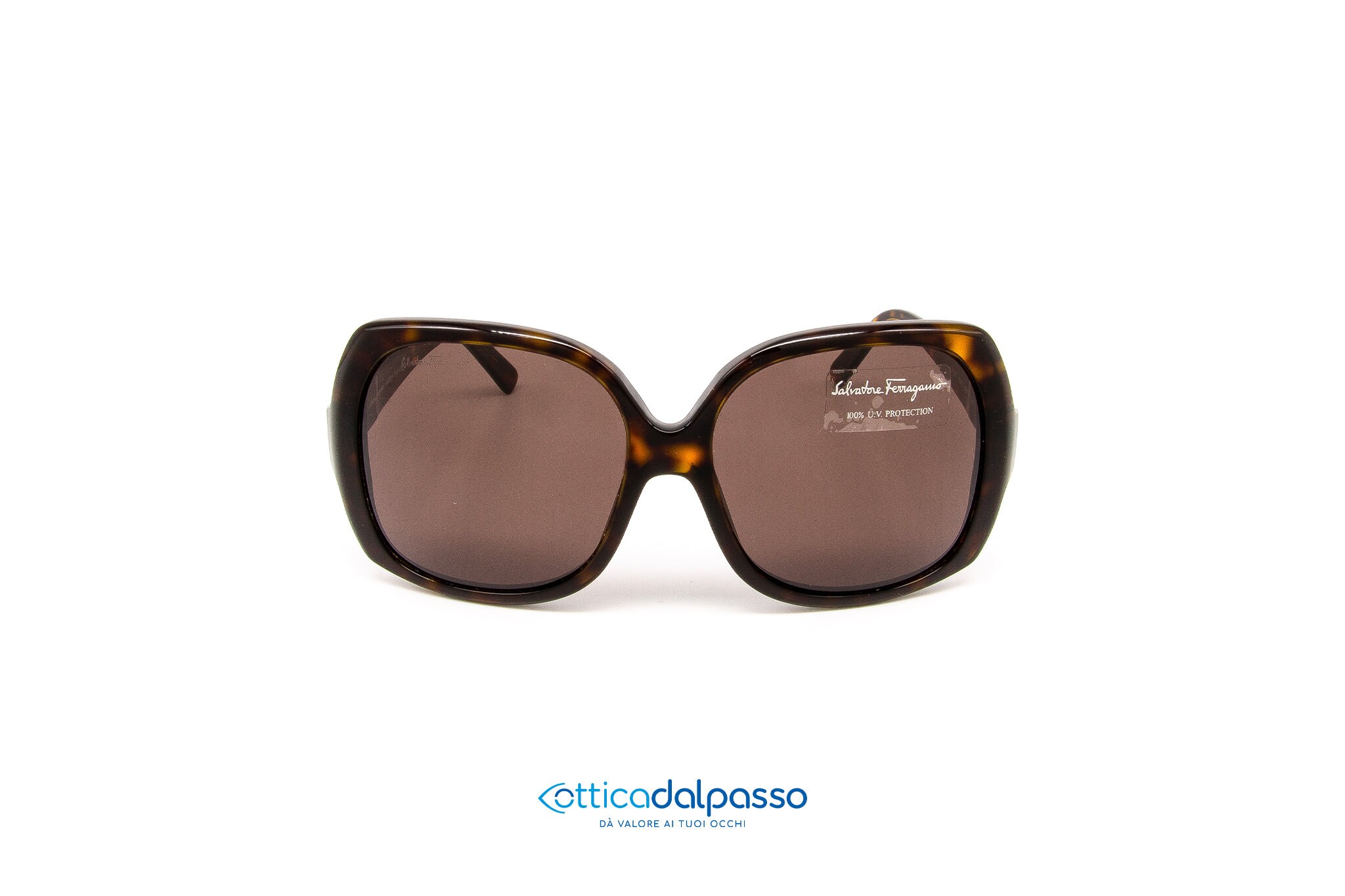 Salvatore Ferragamo Y2K Shield Mask Sunglasses Brown Crystal Designer Italy Salvatore Ferragamo Salvatore Ferragamo Women main image 2