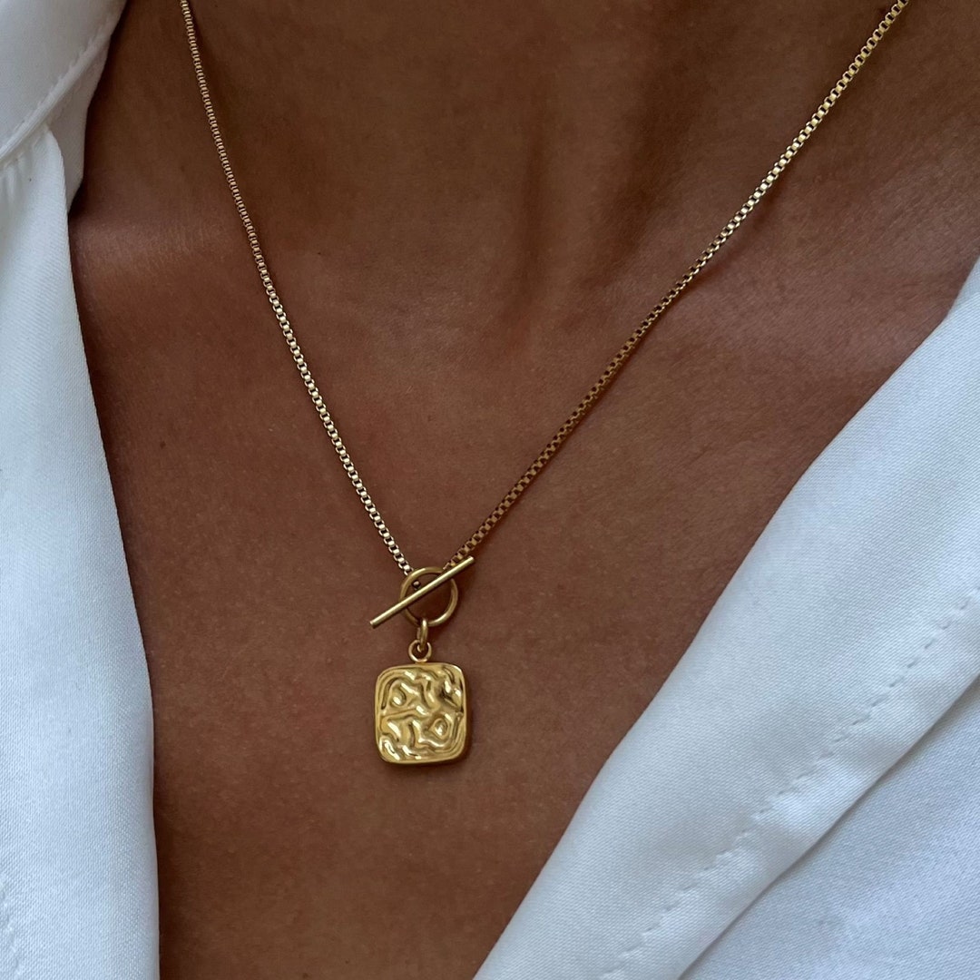[LLOYD]韓国☆14K GOLD☆Stone setting bar type motif Necklace CHN0018_grande.jpg?v=1722616169