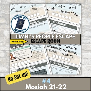 Book of Mormon Adventure Bundle #3 - 5 Escape Rooms for Engaging Study ...