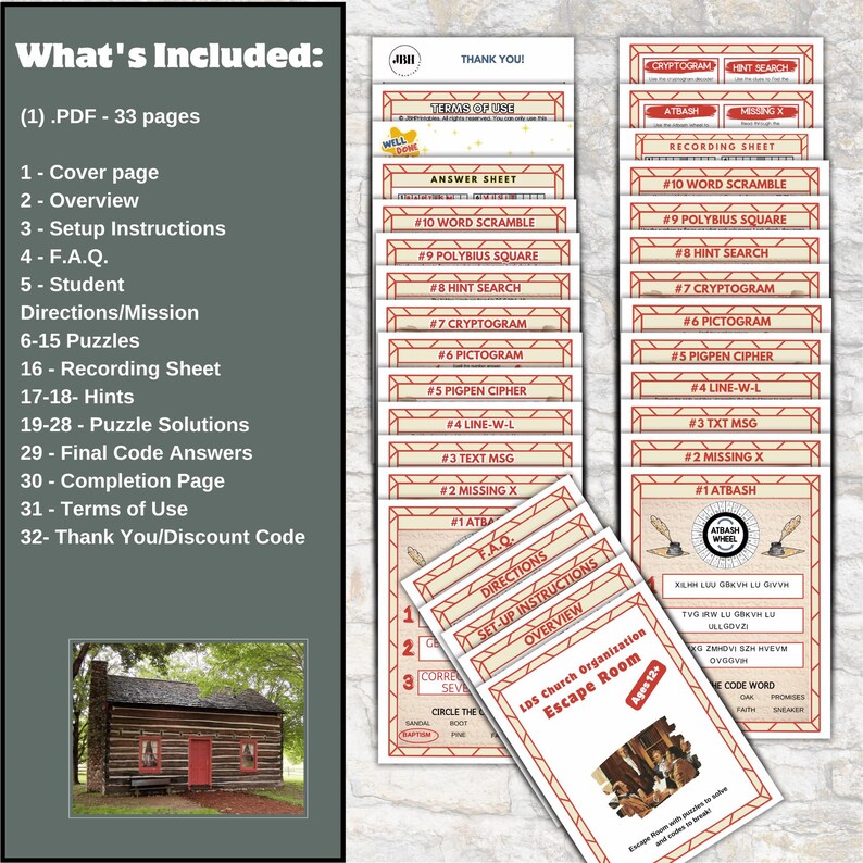Church Organization Escape Room: Come Follow Me Activity (print & Play ...
