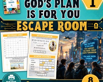 FSY Escape Room: God's Plan is For You -  Chapter 1, Printable Youth Activity, LDS Youth Escape Room Activity
