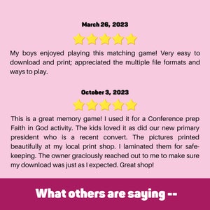 LDS Memory Game - 4 Games in 1 - 12 Apostles Matching Pictures, Names ...