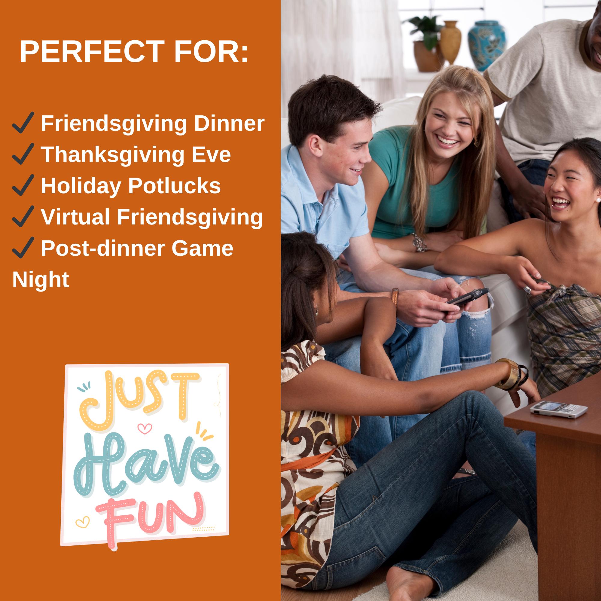 Friendsgiving Roll and Share Game: Printable Icebreaker (PDF) - Etsy