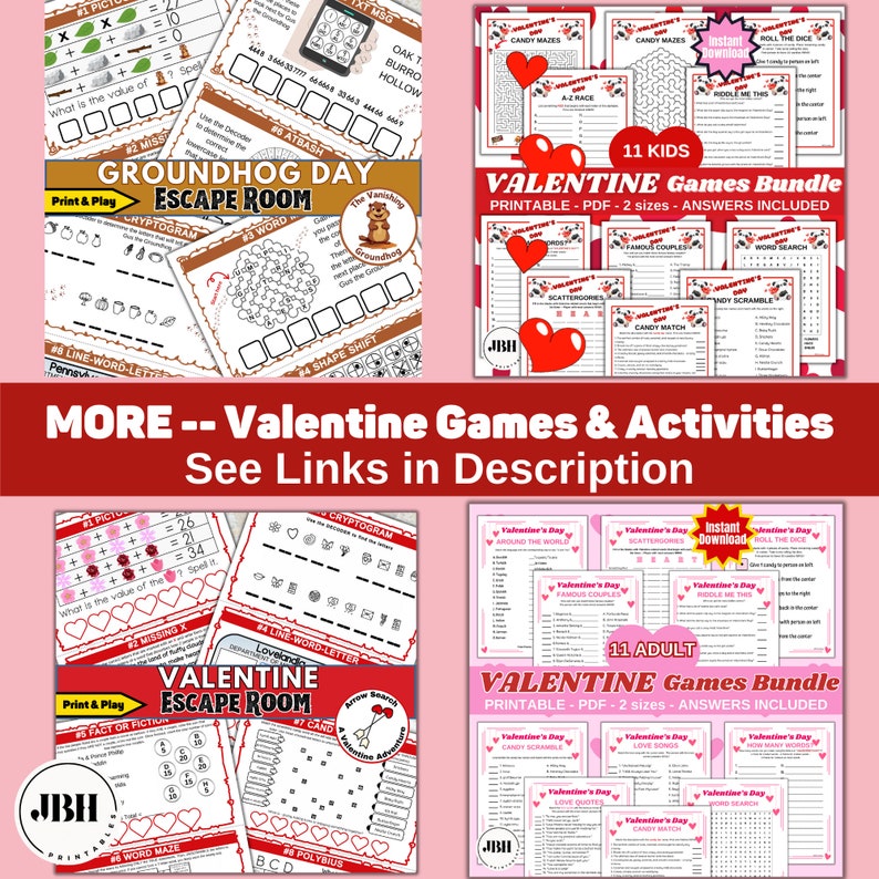 Candy Madness Valentine's Roll the Dice Game 2 Sizes, Candy Exchange