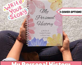 Personal History Journal: 52 Guided Weekly Prompts (Digital Download)