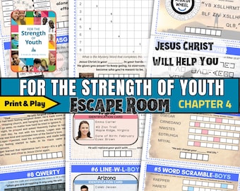 FSY Escape Room: Jesus Christ Will Help You, Chapter 4, LDS Youth Activity (Printable Game Kit)