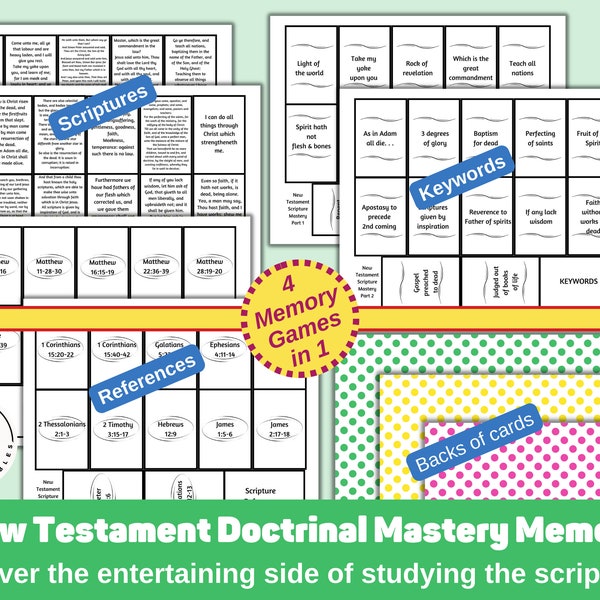 Scripture Memory Challenge: New Testament Game, Fun & Educational New Testament Scripture Card Game