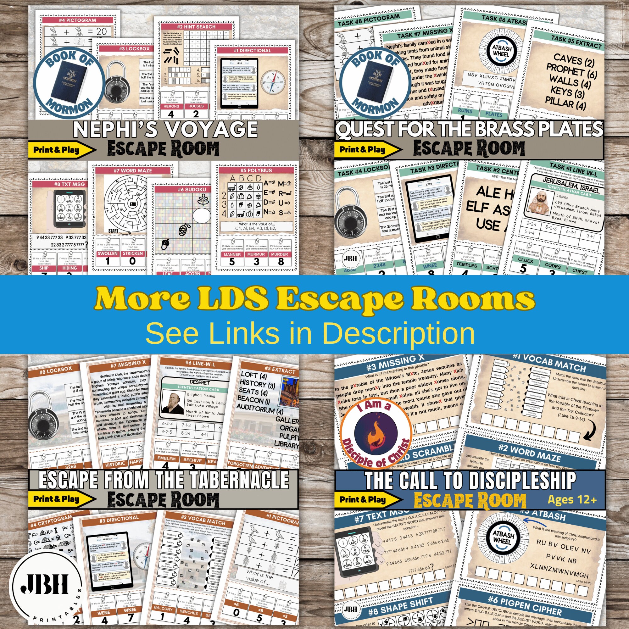 Printable LDS Youth Escape Room: Uncover the Secrets of 'the Missing ...
