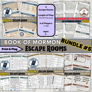 Buch Mormonen Escape Room Bundle: Familien Schriftstudie (digitaler Download)