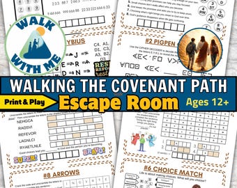Walking the Covenant Path Escape Room for Teens, LDS Youth Printable Activity on Making Christ-Centered Choices, Walk With Me Youth Activity