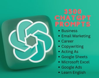 3500 ChatGPT Prompts | ChatGPT Cheet Sheet| ChatGPT Guide Book | Best ChatGPT Prompts Ready To Use |