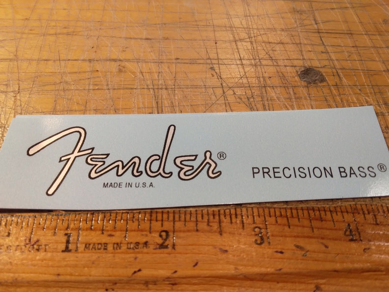 Bass Guitar Headstock Waterslide Decal Metallic Ink Premium Etsy