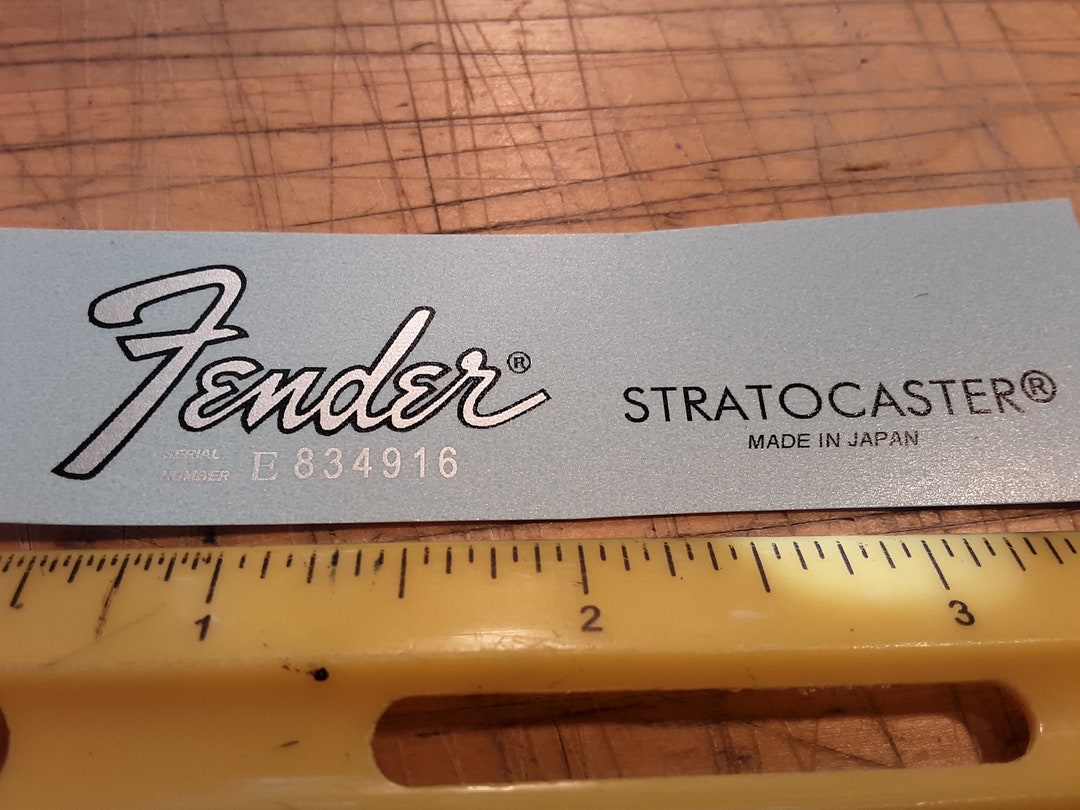 Electric Guitar Waterslide Decal, Metallic Ink Guitar Decal, Premium