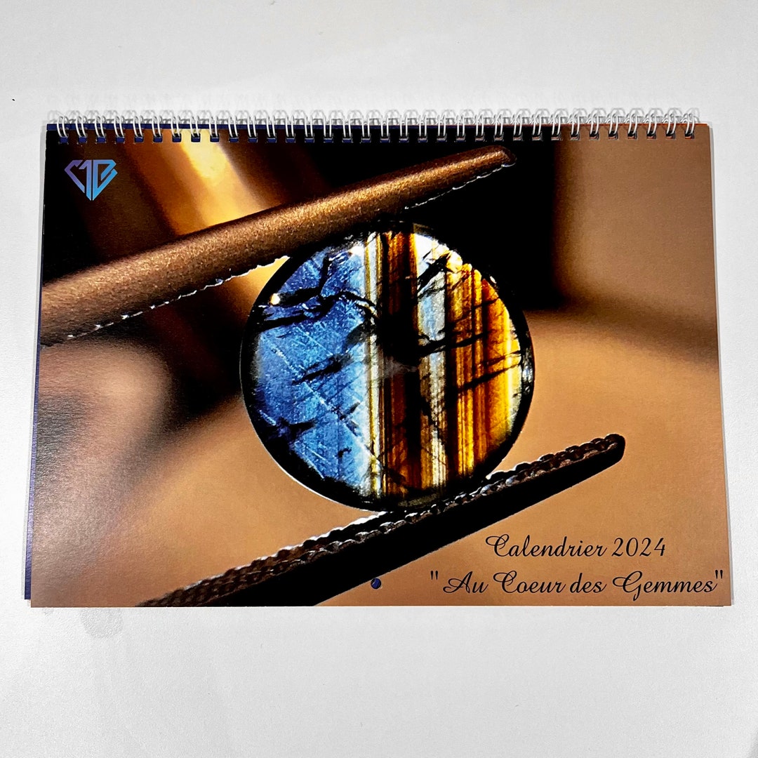 2024 CALENDAR at the Heart of Gems and Precious Stones Wall Etsy