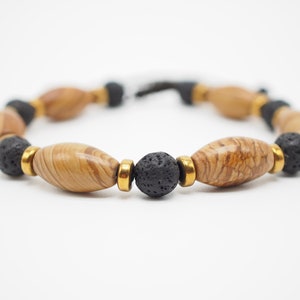 jasper healing mens bracelet jewelry, natural stone beaded boho unisex bracelet, gemstone hippie bracelet men,  gift for dad