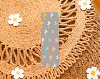 Retro Lightning Bolt Bookmark, Aesthetic Bookmark, Unique Page Holder, Colorful Bookmark, Page Marker, Gifts for Readers, Teacher Gifts