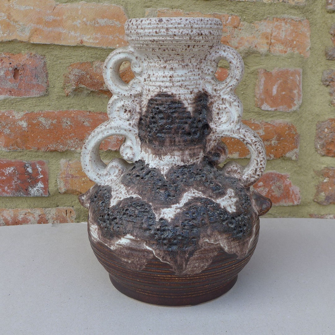 人気メーカー・ブランド Vintage Lava Fat 1155/30 Breiden & Dümler Mid Vase Century 花瓶・フラワースタンド