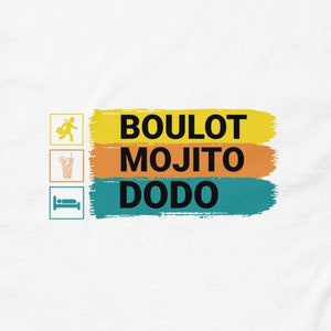 Humor quote t-shirt, Mojito tshirt, Funny Phrases, Job Mojito Dodo, Funny tshirt, personalized men&#39;s tshirt, women&#39;s tshirt